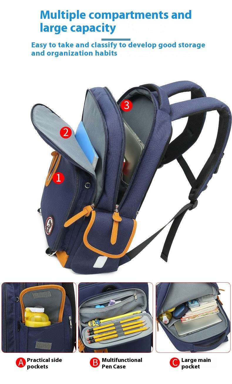 Primary School Large Capacity Backpack for School - Velora