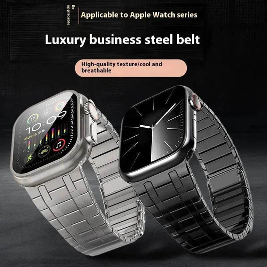 Replaceable Magnetic Metai Chain Watch Strap Suitable for iwatch - Velora