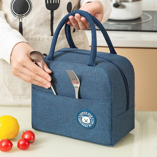 Portable Hand Carry Minimalist Fashion Insulated Work Lunch Bag for Women - Velora