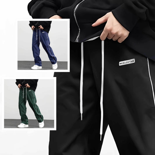 Men's Fashionable Retro Leisure Tappered Trousers Men's Loose Cargo Pants With Side Pockets Long Pants Trousers For Street Everyday Jogger Out - Velora