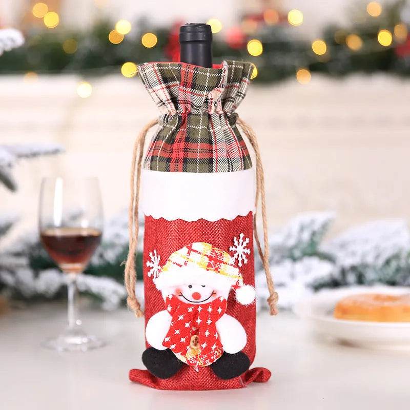 Christmas Decorations Christmas Wine Bottle Socks - Velora