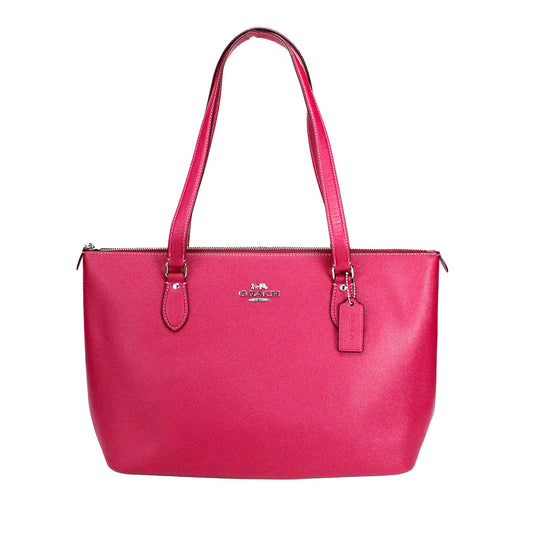 Coach Gallery Bright Violet Crossgrain Leather Tote