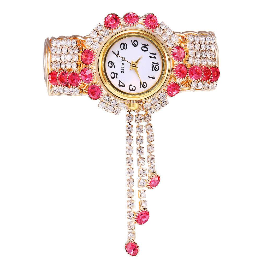 Ladies Fashion Rhinestone Bracelet Watch - Quartz - Velora