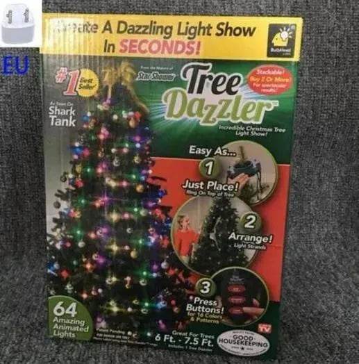 64 Light Dazzler Shower Tree Light Show Of Christmas Tree - Velora
