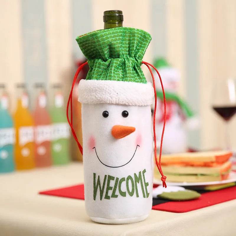 Christmas Decorations Christmas Wine Bottle Socks - Velora