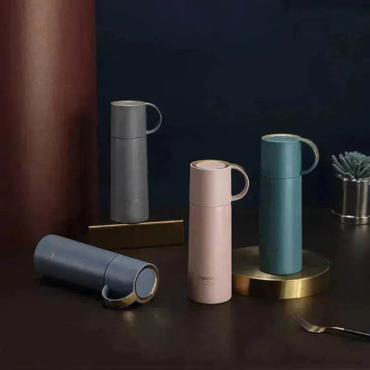 350ml Bottle Stainless Steel Insulated Water Bottle Milk Tumbler Portable Vacuum Flask Coffee Mug Travel Cup Lovers Gift - Velora