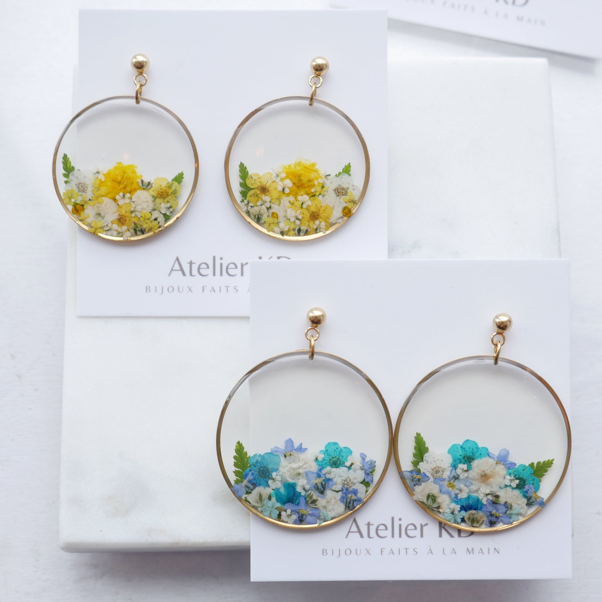 Boucles d’oreilles bouquet - rond - Velora