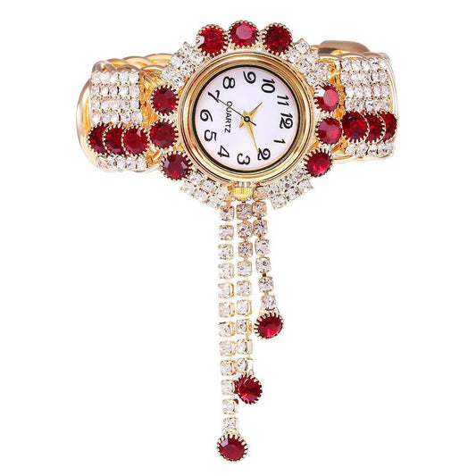 Ladies Fashion Rhinestone Bracelet Watch - Quartz - Velora