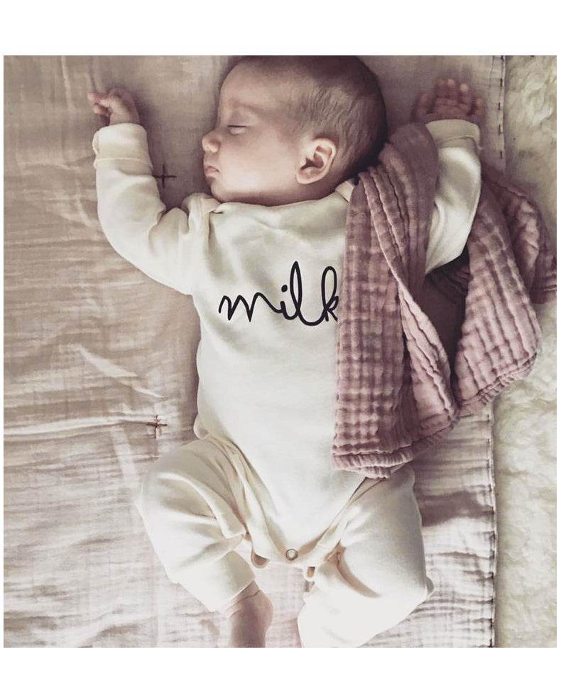 Baby Cotton Thickened Autumn And Winter Jumpsuit Baby Europe And America - Velora