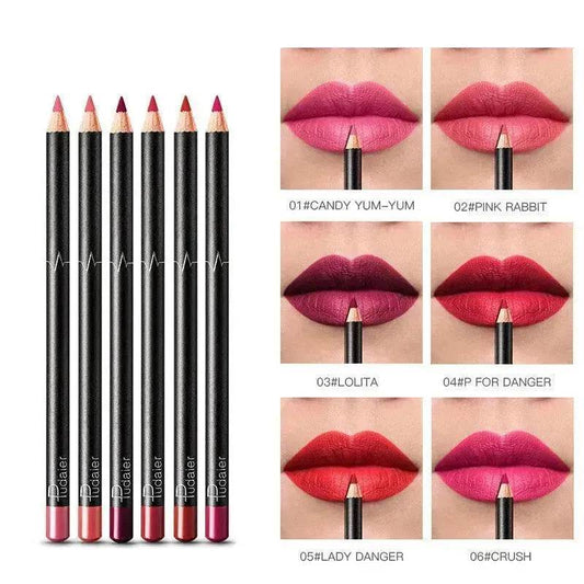 36 Color Lip Liner Waterproof Non-smudge Nude Color - Velora