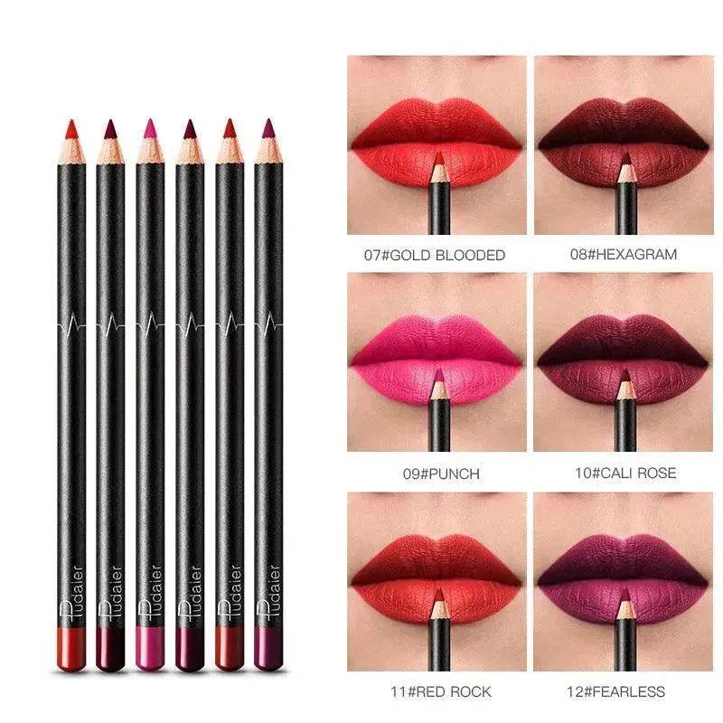 36 Color Lip Liner Waterproof Non-smudge Nude Color - Velora