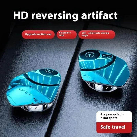 360 Degree High-definition Wide-angle Suction Cup Car Small Circular Rearview Mirror - Velora
