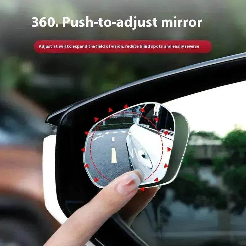 360 Degree High-definition Wide-angle Suction Cup Car Small Circular Rearview Mirror - Velora