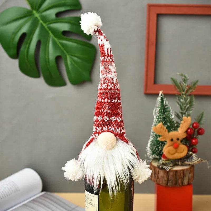 Christmas Decorations Christmas Wine Bottle Socks - Velora