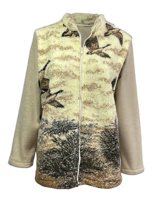 Adaptive  Fleece Zip Jacket, Goose Adaptive Comfort Clothing