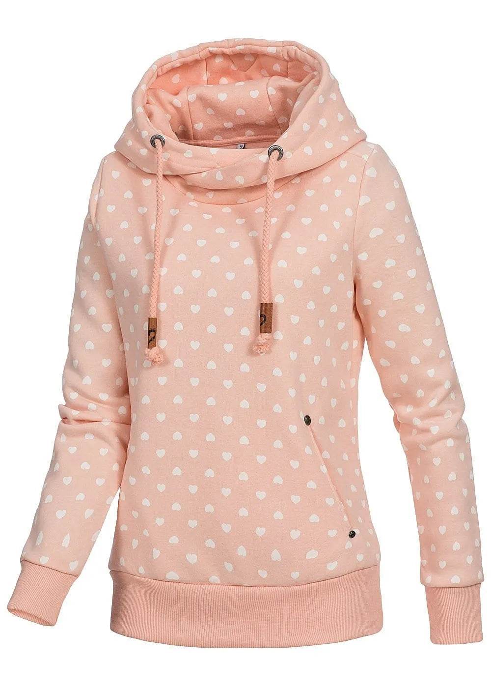 Women Printed loose hooded sweatshirt - Velora