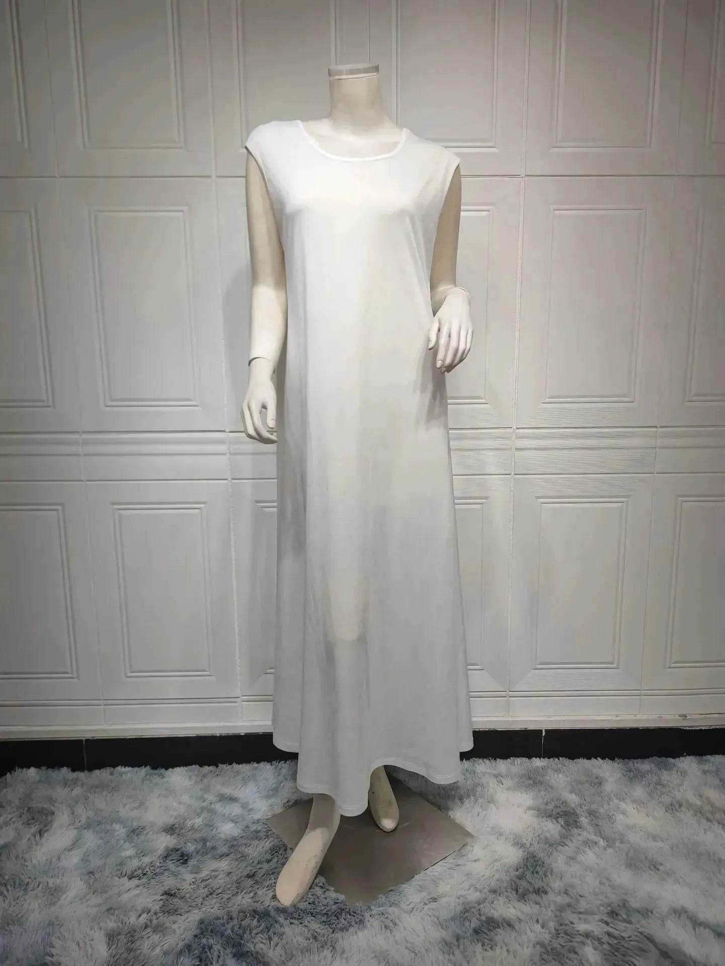 Abaya two piece set Elegant Satin Plain Color Abaya Kimono Open front Abaya Dubai Abaya wear for Middle East Women - Velora