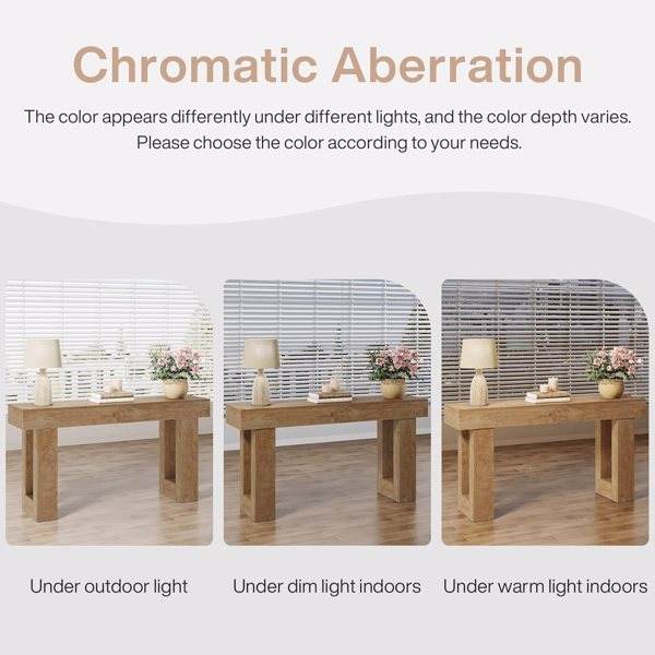 Long Console Table Living Room Table - Velora