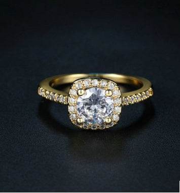 Luxury Silver Engagement Ring - Velora