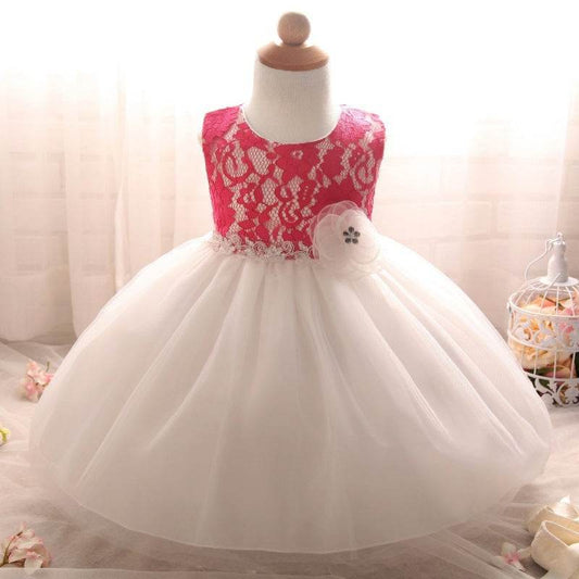 new European girls retro lace dress baby dress skirts wholesale baby full moon4 - Velora