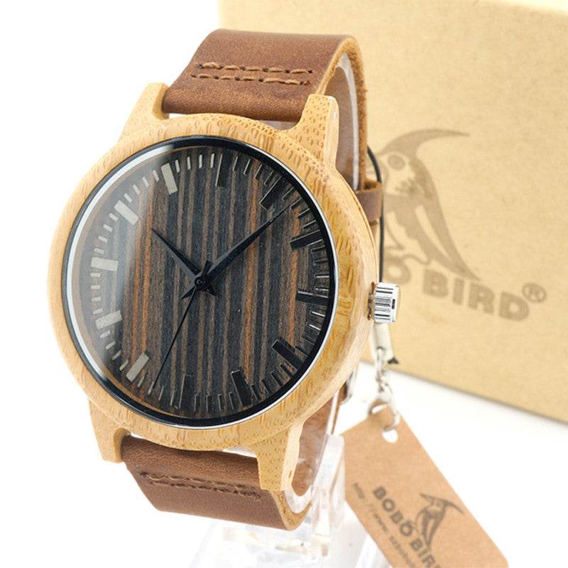Luxury Quartz Bamboo Watch - Velora