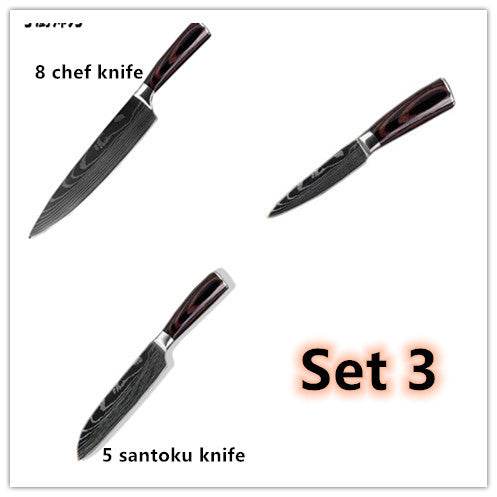 Carpenter's Special Set 6-piece Set 8-piece Set Knife Chef Knife Kitchen Knife Cooking - Velora