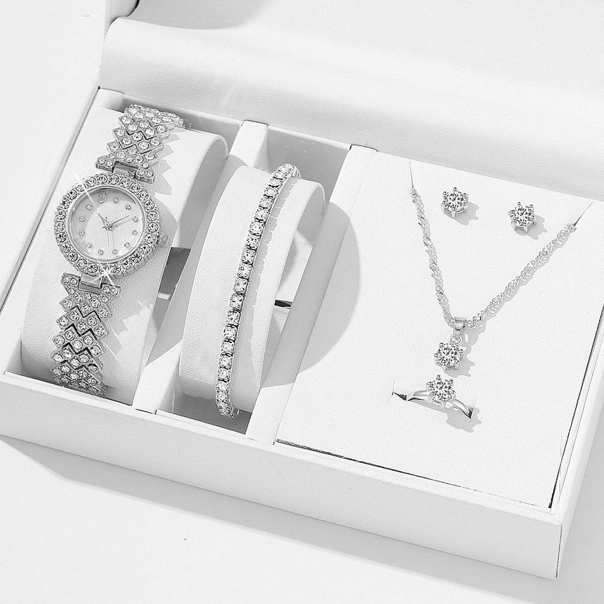 Diamond Women Watches Luxury Fashion Rhinestone Quartz Bracelet Wrist Watch For Women - Velora