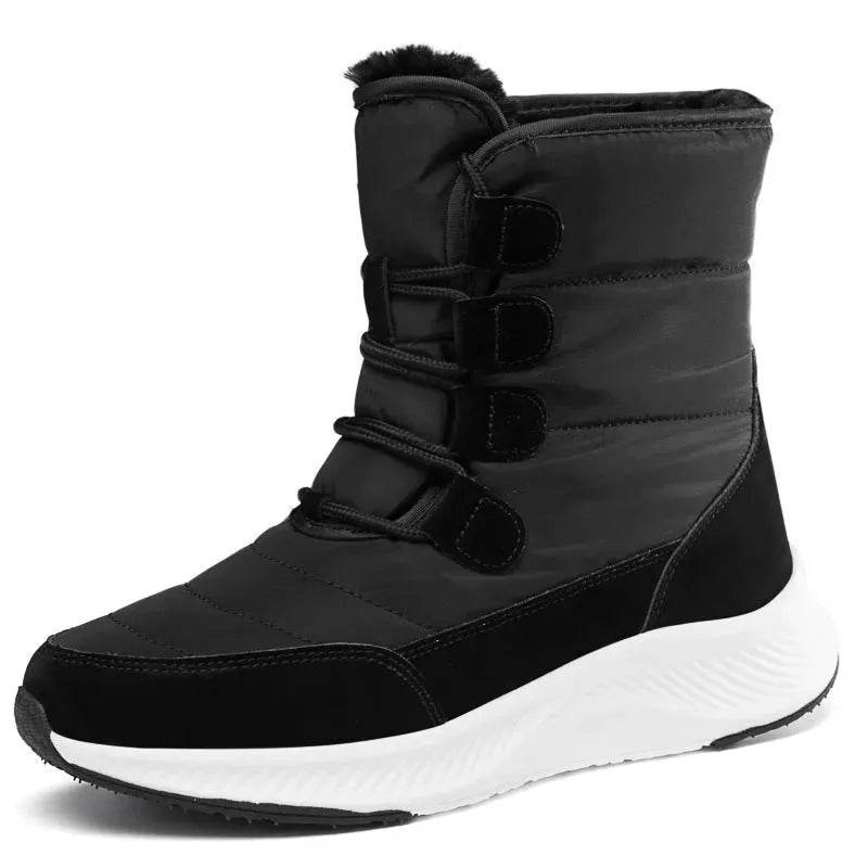 Winter Waterproof Snow Boots Women's Mid-calf Front Zipper - Velora