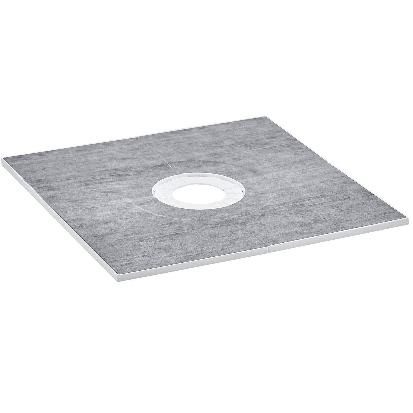 Shower Curb Kit, 36x36 Shower Pan Kit With 6.3 Central Drain, Lightweight EPS Shower Installation Kits With 2 Waterproof Cloths, Shower Pan Slope Sticks Fit For Bathroom