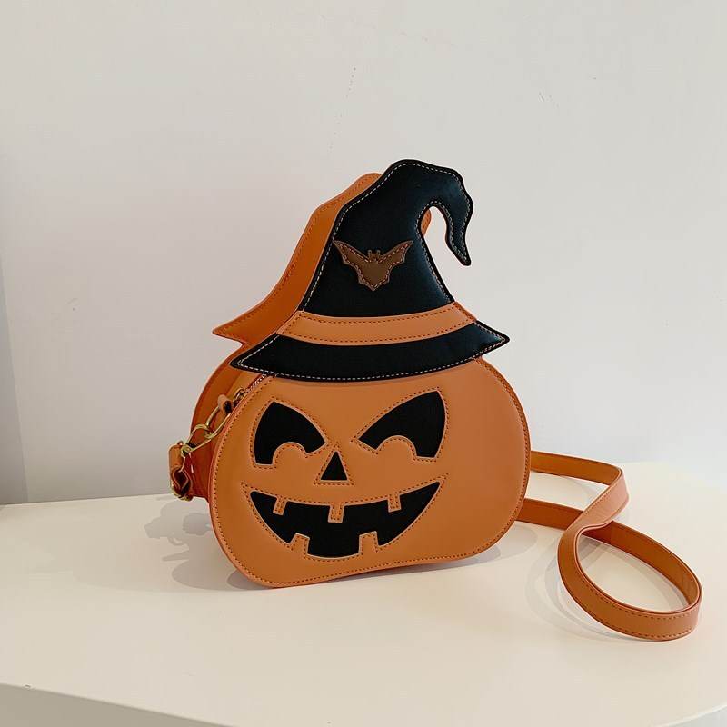 Shoulder Messenger Bag Female Halloween Pumpkin Bag - Velora