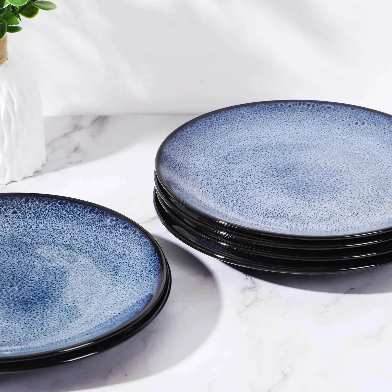 Buy 6pcs Flat Ceramic Dinner Plates - Velora