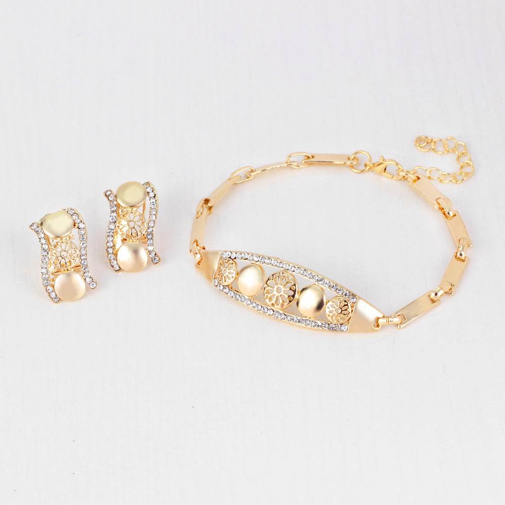New European And American Exaggerated Jewelry Sets, Women's Bridal Jewelry Four Sets - Velora