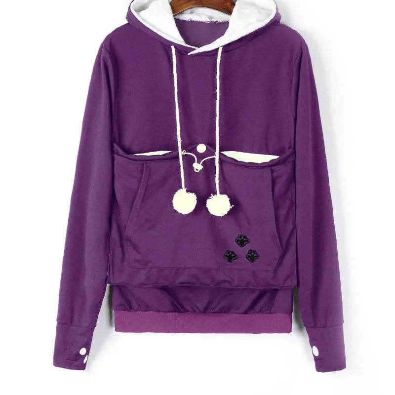 Cat Lovers Unisex Cotton Hoodies - Velora