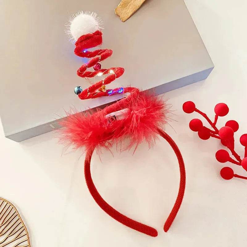 Christmas With Light Headband Snowflake Women's - Velora