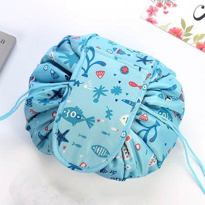 Animal Printing Large Capacity Drawstring Lazy Cosmetic Storage Bag - Velora
