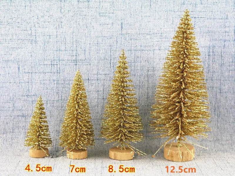 Blue Gold Silver And Red Mini Christmas Tree Ornaments - Velora