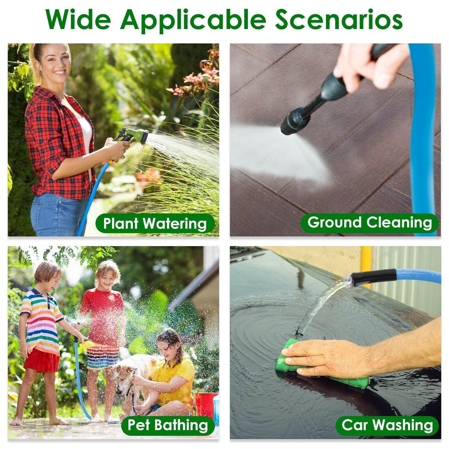 Non-Expanding Flexible Garden Hose Heavy Duty PVC Water Hose - Velora