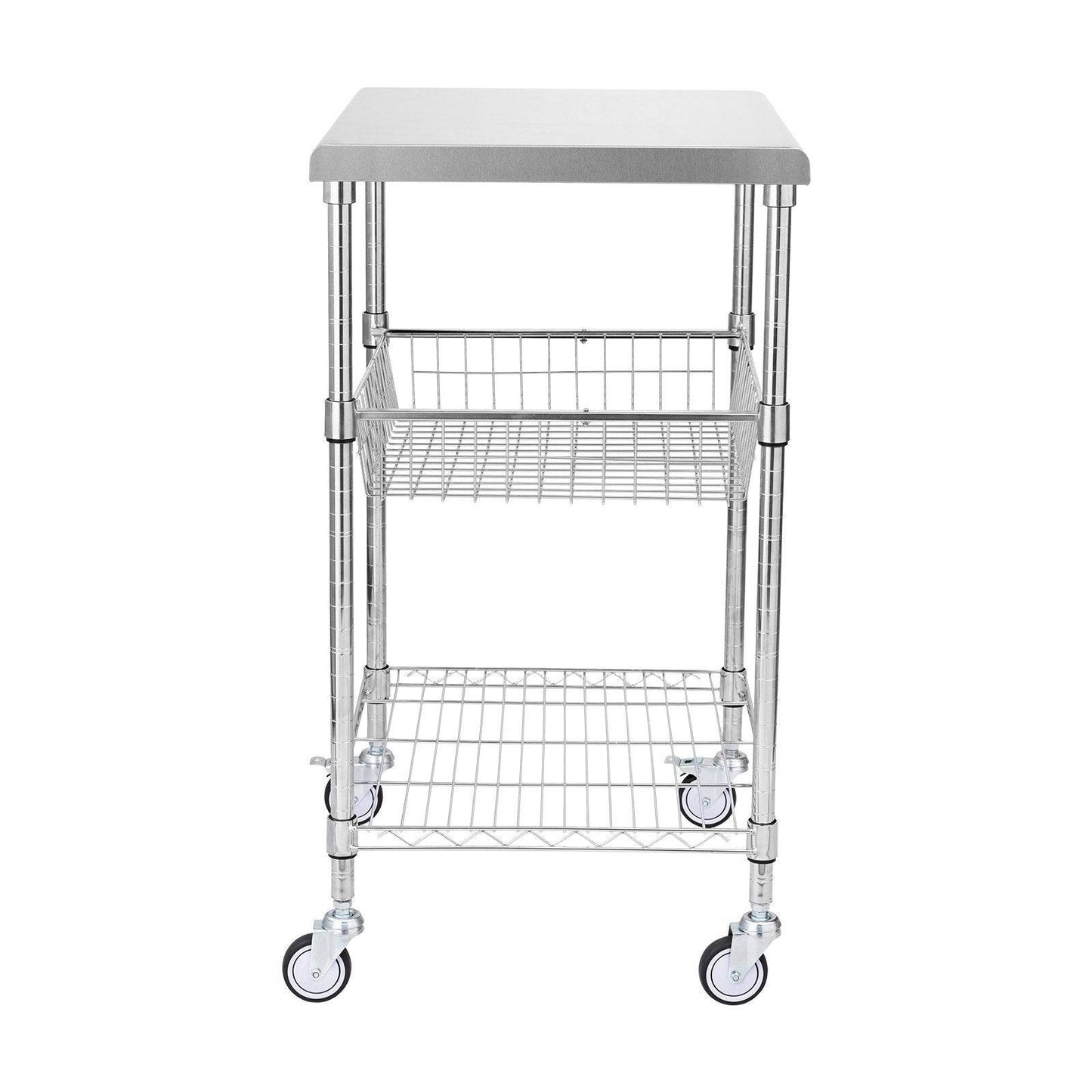 VEVOR 3-Tier Workbench Utility Cart for Kitchen Office - Velora