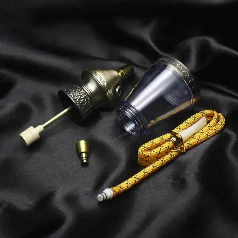Double circulation filter cigarette holder for water pipe Complete Hookah set - Velora