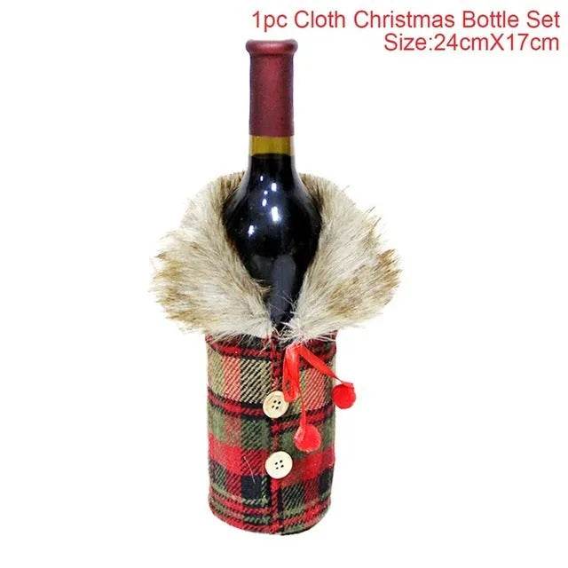 Christmas Decorations Christmas Wine Bottle Socks - Velora