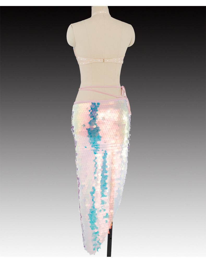 Indian Dance Suit Ethnic Latin Dance Sequins - Velora