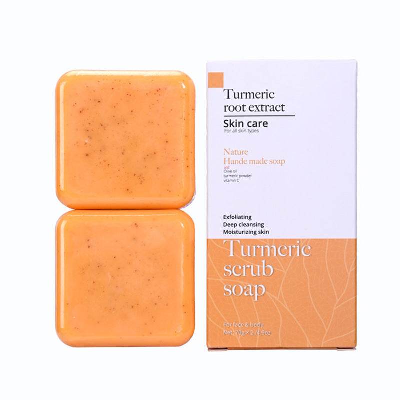 Curcuma Frosted Handmade Cleansing Bath Turmeric Soap - Velora