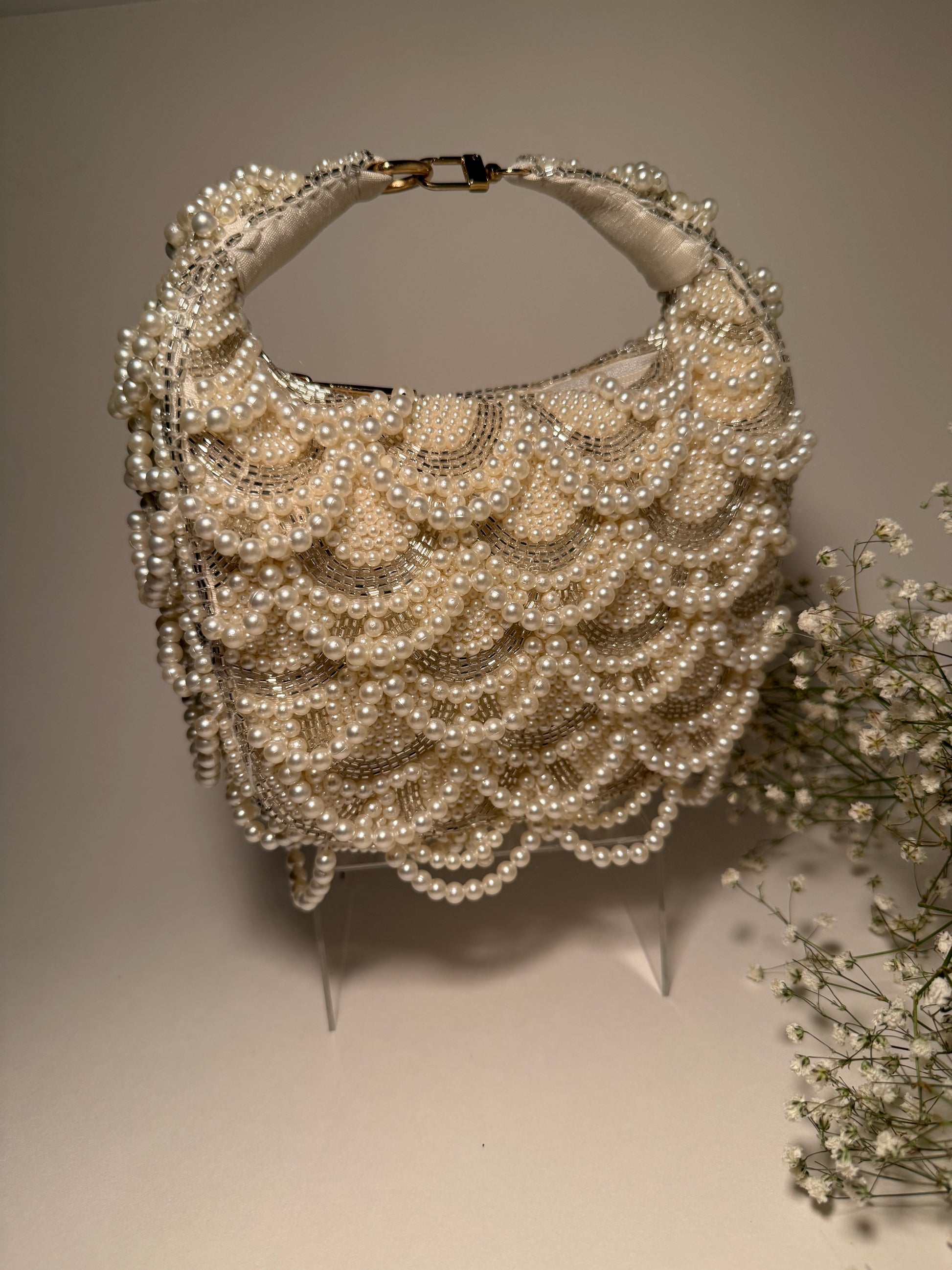 The Mystic Pearl Clutch - Velora Luxury Fashion