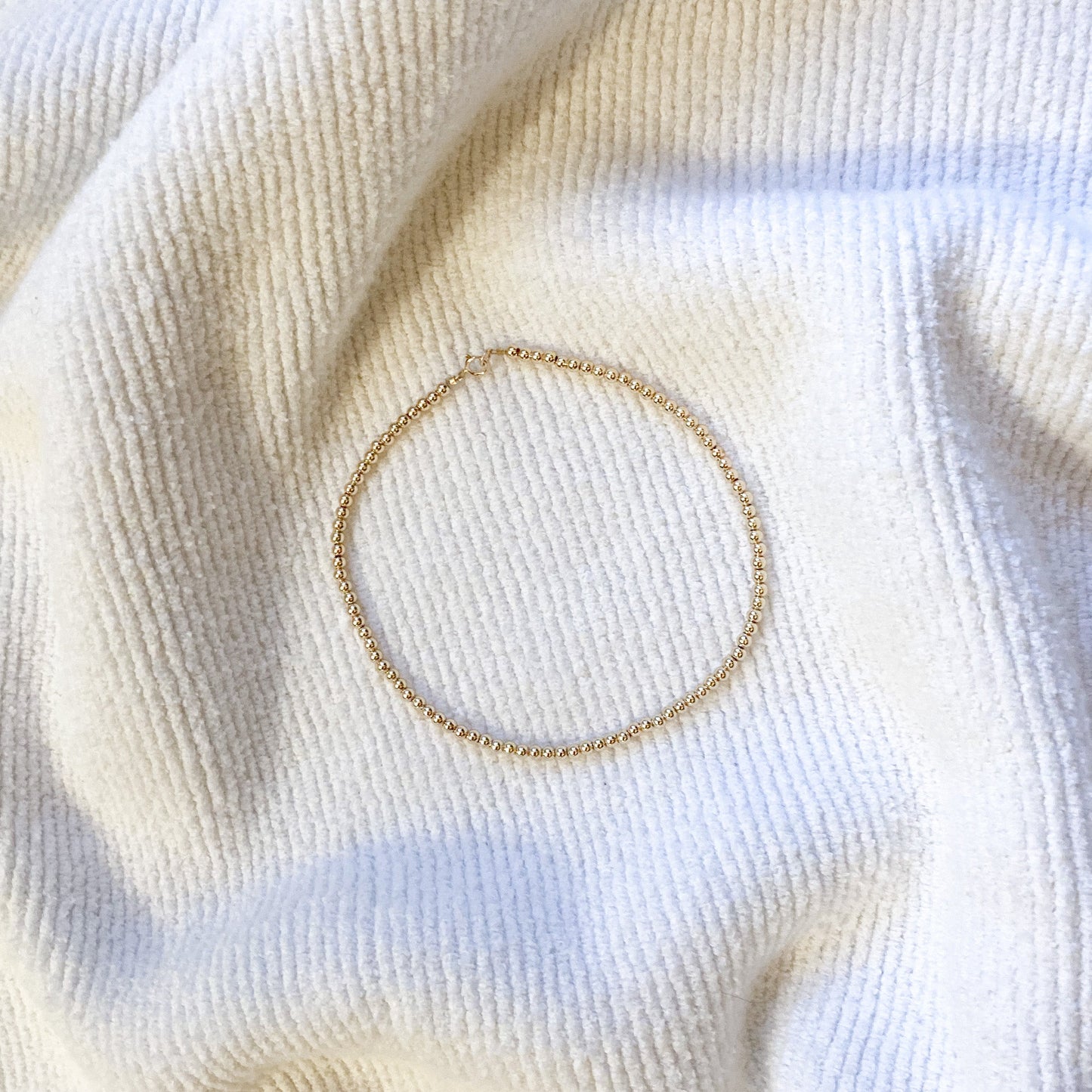 3MM 14K Gold Filled Anklet - Velora Luxury Fashion