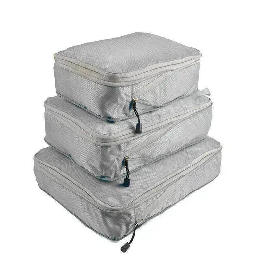 3Pcs Comp. Packing Cubes Expandable Travel Bags Organizer - Random Color - Velora