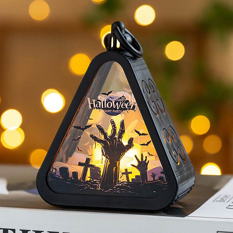 Halloween Decorations Portable Pumpkin Lamp Layout Props - Velora
