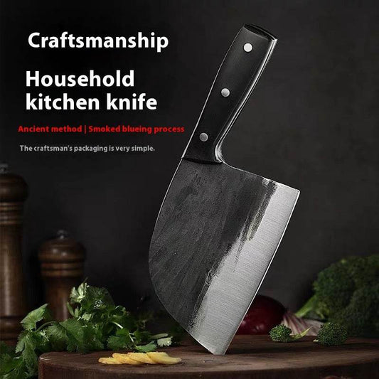 Hand-forged Kitchen Slicing Knife Dedicated For Chefs Cleaver Stainless Steel - Velora