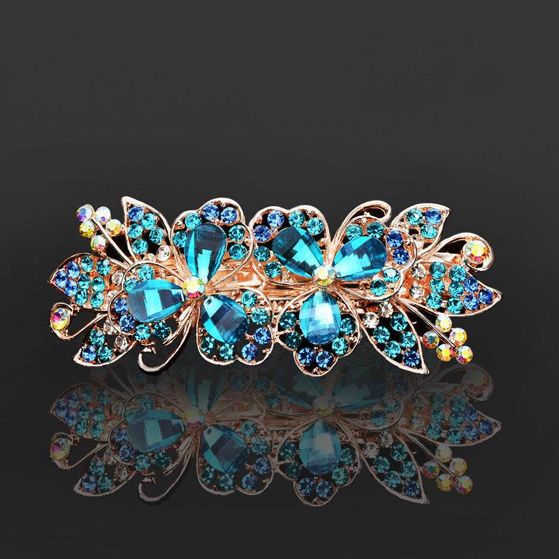 Rhinestone bow hair clip Accessories - Velora