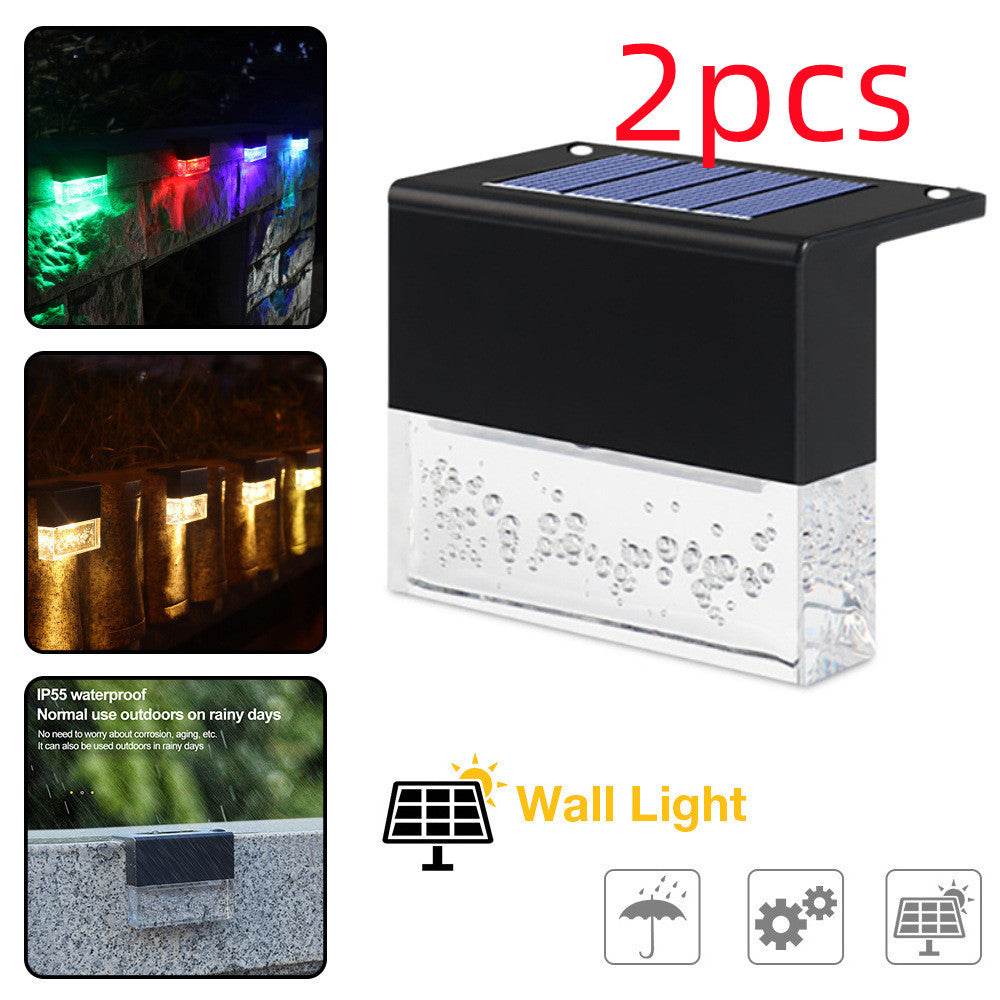 Waterproof New RGB LED Solar Light Step Fence Light - Velora