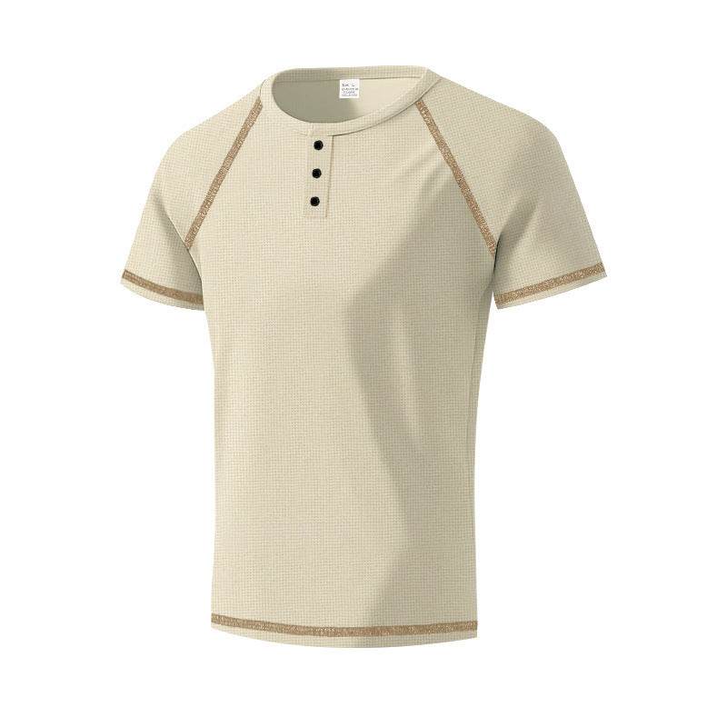 Heavy Contrast Color Raglan Slim T-shirt - Velora